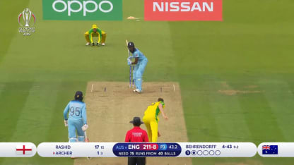 CWC19: ENG v AUS - Behrendorff completes maiden five-for