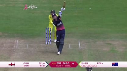 PARTNERSHIP: Brunt and Gunn shared a 7th wicket stand of 85 runs