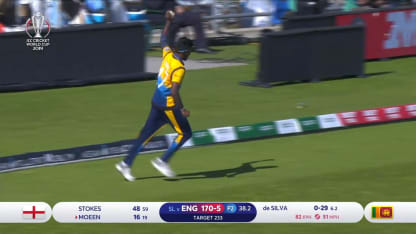 CWC19: ENG v SL - Moeen caught on the boundary