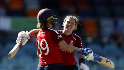 WT20WC: Eng v Tha - Heather Knight brings up her maiden T20I ton