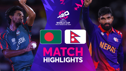 Bangladesh overcome Nepal to qualify for Super Eight | Match Highlights | T20WC 2024