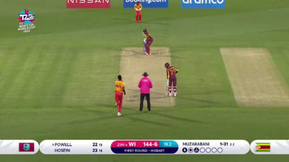 Six - Rovman Powell - West-Indies v Zimbabwe ICC T20WC 2022