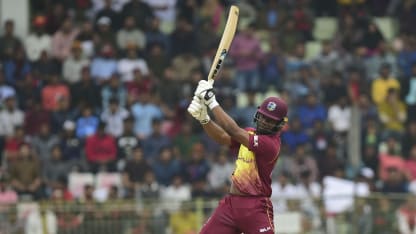 Evin Lewis vaults into top five in T20I rankings