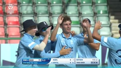 Josh Boyden removes the openers | BAN v ENG | ICC U19 Men’s CWC 2022