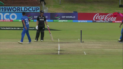 Run-out at non-striker's end | NZ v AFG | U19 CWC 2024