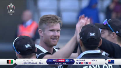 CWC19: AFG v NZ - Neesham's 5/31 rips through Afghanistan