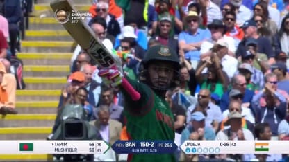 WICKET: Mushfiqur Rahim is dismissed by Kedar Jadhav for 61