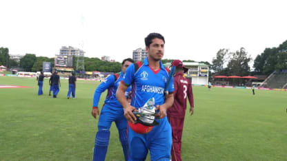Afghanistan's winning moment against West Indies