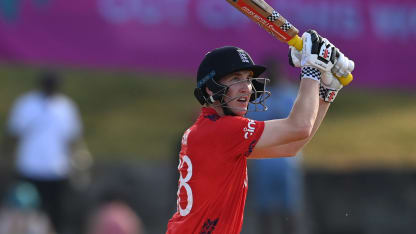 England stay alive as Brook's batting prowess helps defending champs overcome Namibia 