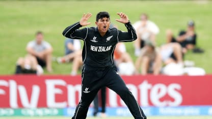 Rachin Ravindra the pick of NZ's bowlers, taking 3/30 against Windies