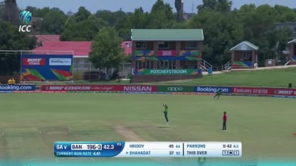 ICC U19 CWC: SA v BAN – Highlights of Shahadat's 74*