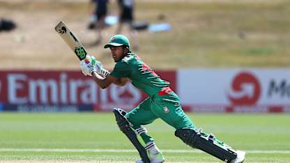 Afif Hossain Dhrubo of Bangladesh batting