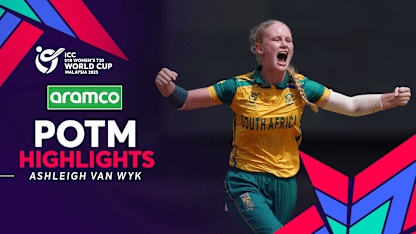 Ashleigh van Wyk's brilliant bowling performance | POTM Highlights | U19WC2025