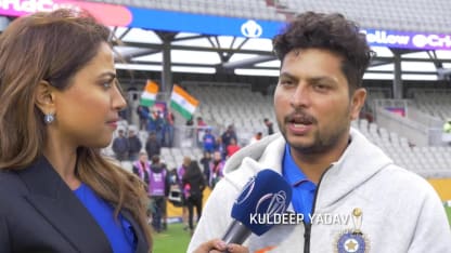 CWC19: IND v PAK - Kuldeep Yadav on 'perfect ball' to dismiss Babar Azam