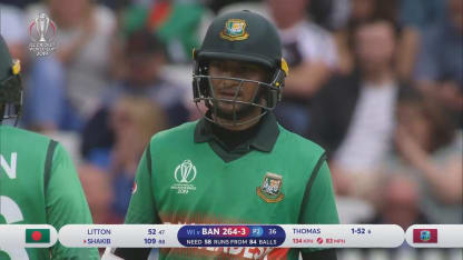 CWC19: WI v BAN - Highlights of Shakib Al Hasan's 124*