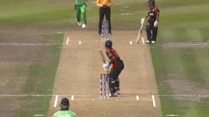Simon Atai bowled by Joshua Little