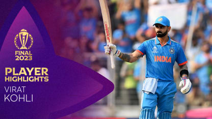 Kohli's crucial half-century holds the India innings after early losses | CWC23