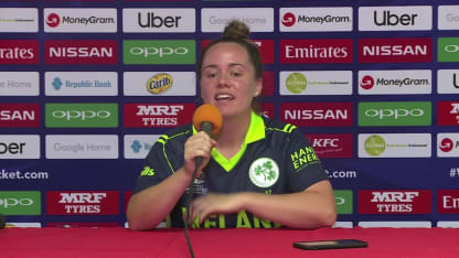 An emotional Laura Delany expresses her frustation following defeat to Pakistan