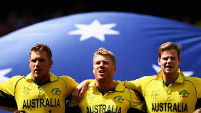 Aaron Finch, David Warner, Steve Smith