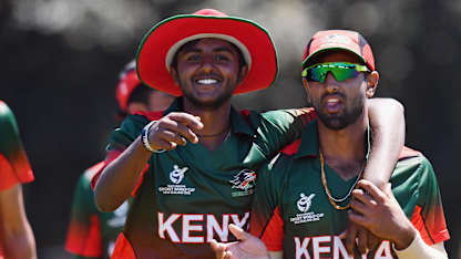 Abhishekh Chidambaran and Sachin Bhudia of Kenya