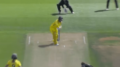 WICKET: Haynes bowled by a beauty from Tahuhu