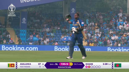 Angelo Mathews timed out in rare first | CWC23