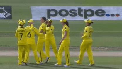 Ellyse Perry with two crackers in two balls