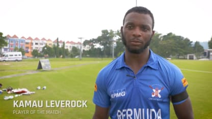 Bermuda v Jersey Player of the Match - Kamau Leverock