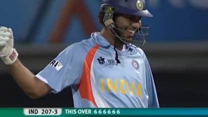 Yuvraj’s six sixes in an over | Greatest Moments