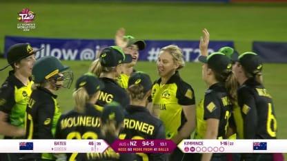 AUS v NZ: Green departs for 8, caught by Perry off Kimmince