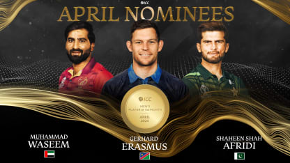 ICC Men’s Player of the Month nominees for April 2024 named