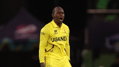 Skipper Masaba picks Uganda's first-ever wicket in T20 World Cup history | T20WC 2024