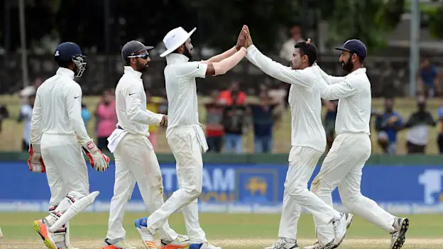 Ravindra Jadeja celebrates