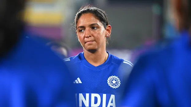 Harmanpreet Kaur during training