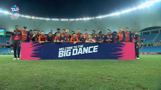 T20WCQ_2019_MATCH51_NEDvPNG_BIG_DANCE_CELEBRATION