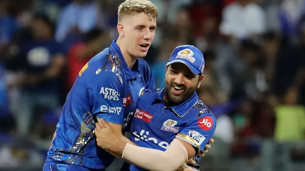 Cameron Green and Rohit Sharma of Mumbai Indians 1920x1080