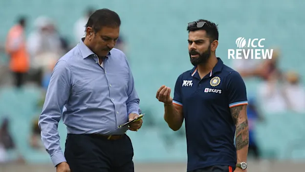 Ravi Shastri engaged in a conversation with Virat