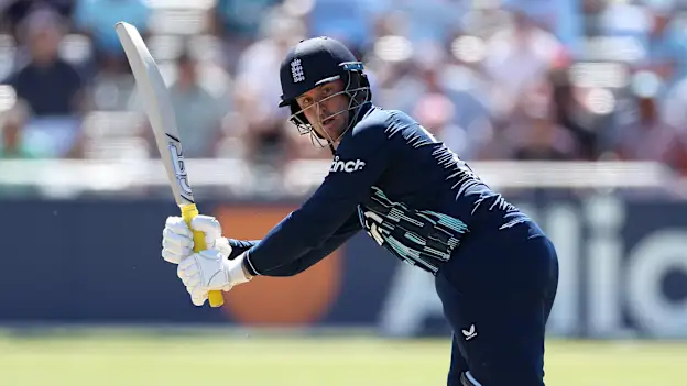 Jason Roy of England bats during the 3rd One Day International between Netherlands and England 1920x1080