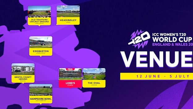 Venue Announcement GFX – Women’s T20WC 2026 - 21x9