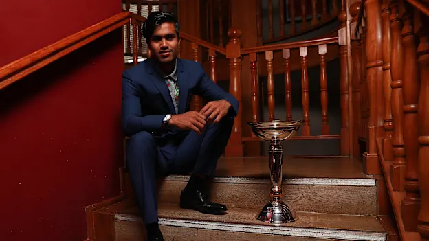 Mohammad Akbar Ali of Bangladesh pictured during the Winning Captain's Photocall at the JB Marks Oval on February 10, 2020 in Potchefstroom, South Africa.