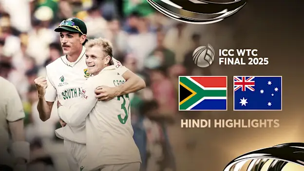 Logo of Australia bounce back on fourteen-wicket day | Day 1 Hindi Highlights | WTC25 Final
