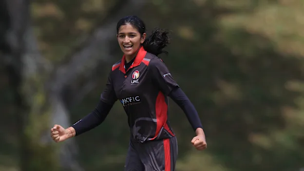 Mahika Gaur of UAE celebrates