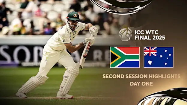 Logo of Smith and Webster help Australia fight back | Day 1, Session 2 Highlights | WTC25 Final