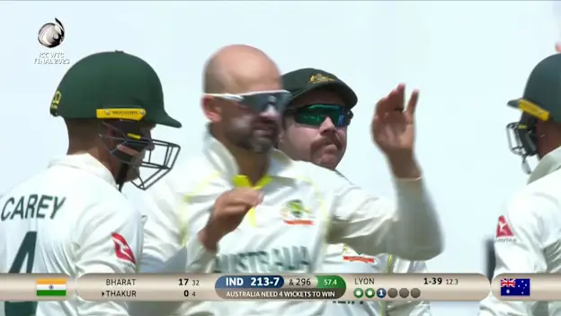 Logo of Shardul Thakur - Wicket - Australia vs India