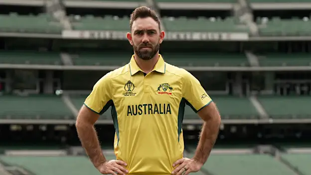 Glenn Maxwell in Australia's CWC23 kit