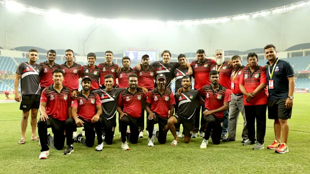 Team Singapore group photo after the match