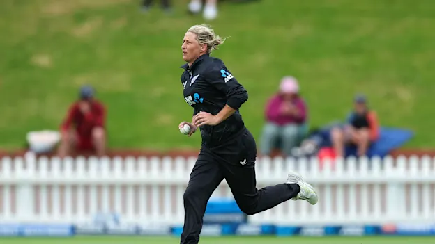 Sophie Devine bowling