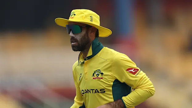 Glenn Maxwell fields against Sri Lanka