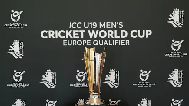 ICC U19 Men’s Cricket World Cup Europe Qualifier trophy