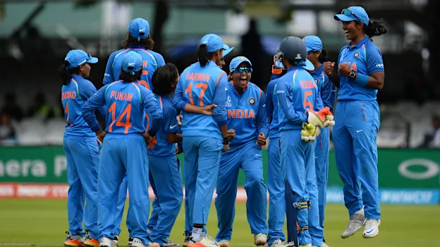 India Women celebrating